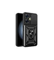 Realme C55 Kılıf Pars Lens Yüzüklü Silikon - Siyah
