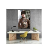 Atatürk Portre Cam Tablo Mustafa Kemal Atatürk Tablo Ev Ofis Dekorasyon Cam Tablo