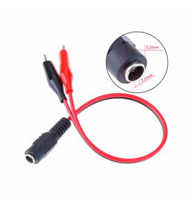 2.1mm Adaptör Krokodil Kablo Standart DC Dişi Güç Kaynağı Timsah