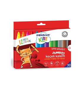 Pensan Kidz 1x7mm 12li Jumboo Keçeli Kalem