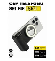 Manyetik Telefon Tutucu ve Selfie Klipsi, Dolgu Işığıyla Magsafe Uyumlu