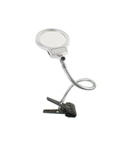 Spiralli Klipsli Büyüteç - Led Işıklı 13cm Mg15120-c