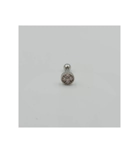 Cerrahi Çelik Tek Taş küpe Tragus Helix Kıkırdak Piercing