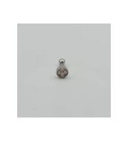 Cerrahi Çelik Tek Taş küpe Tragus Helix Kıkırdak Piercing