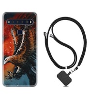 TCL 10L 10 Plus 10SE 20E 20SE 30 L7 Kılıf Boyun Askılı Silikon Kartal Uçarken 1718