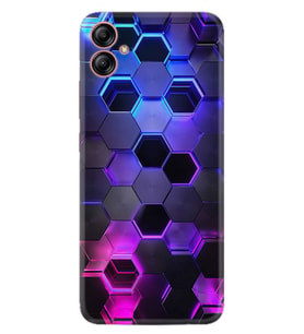 Samsung Galaxy A04E Kılıf Resimli Desenli Silikon Platinium Series Petekler 1889