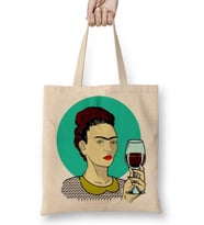 Frida Kahlo 10 Bez Çanta Uzun Saplı