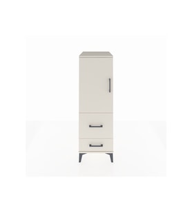 Kronos Dolap Tek Raflı 2 Çekmeceli Tek Kapaklı 44x59x134 Aytaşı-Aytaşı