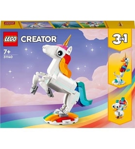 LEGO Creator Sihirli Tek Boynuzlu At 31140-7 Yaş ve Üzeri Çocuklar İçin Tek Boynuzlu At, Denizatı ve (Çok Renkli)