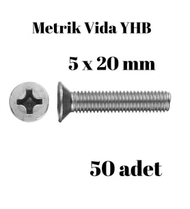 Metrik Vida Civata Yhb 5x20 50'li Paket