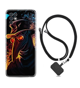 INFINIX Note 11 Pro Note 10 Hot 9 Play Kılıf Boyun Askılı Silikon Karga 1616