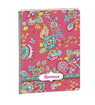 Busquets Flamenco Çizgili A4 Spiralli Defter 80 Yaprak 5105305350