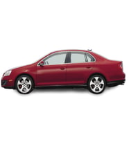 VW Jetta 4 Parça Paslanmaz Krom Cam Çıtası (2006-2010 )
