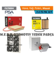 Peugeot 301 1.6 HDi Euro 5 Filtre Bakım Seti 2012-2018