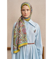 Sarı Ed Scarf Celebrity Bliss Şal