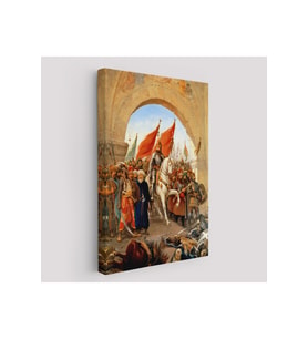 Fatih Sultan Mehmet Istanbul'a Girişi Tablosu - Fausto Zonaro -6439