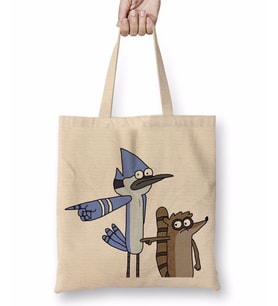 Regular Show 04 Bez Çanta Uzun Saplı