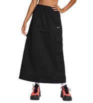Nike Sportswear Woven Cargo 2n 1 Loose Fit Midi Skirt Kadın Bol Kesim Dokuma Kargo Uzun ve Mini Etek