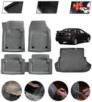 Mitsubishi Lancer 2008-2025 Uyumlu Paspas Araca Özel Bagaj Havuzu MBS Gri
