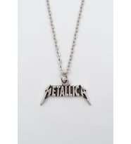 Metallica Gümüş Kaplama Düz Zincir Kolye
