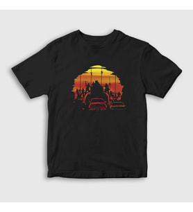 Presmono Unisex Çocuk Siyah Furiosa Immortan Joe Film Mad Max T-Shirt 484748tt