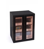 PremiumQuality Santa Rosa Siyah 4 Çekmeceli Sedir Humidor Puro Kutusu