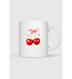 Cherry Kiraz Ve Kurdale Tasarımlı Kupa Bardak