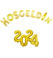 2025 Yılbaşı Süsleme Folo Balon Her Balon 40 Cm H-