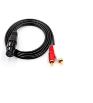 Xlr Dişi-2 Rca Erkek Kablo 3 Metre