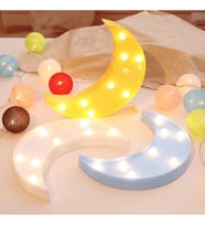 Dekoratif Led Ay Gece Lambası (Sarı)