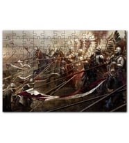 Cakapuzzle Savaş Meydanı Polonya Kanatlı Hafif Süvari Puzzle Yapboz MDF (Ahşap) (120 Parça)