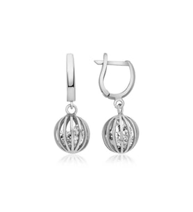 ?Gümüş Taşlı Küre Küpe CSR2182615