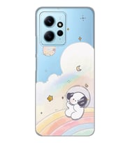 Redmi Note 12 4G Uyumlu Sevimli Köpek Desenli Şeffaf Telefon Kılıfı