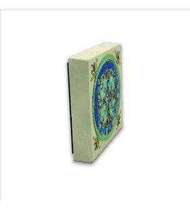 İtalyan Deseni Baskılı Doğaltaş  Magnet(KD-076)Buzdolabı Süsü