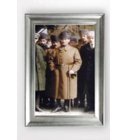 Gümüş Çerçeveli Atatürk Tablo cv892