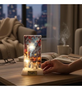 Kişiye Özel LED Işıklı İstanbul Temalı Dekoratif Gece Lambası