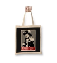 One Piece Monkey D Luffy Bez Çanta Uzun Saplı Alışveriş Çantası Plaj Çantası (Beyaz)