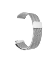 Samsung Gear S2 (20mm) Uyumlu Kordon Hasır Metal Mıknatıslı Zore KRD-12 Kayış