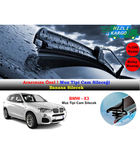 Bmw X3 F25 2010-2017 Muz Silecek Takımı