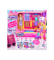 Barbie Malibu ve Bagaj Teslim Oyun Seti Bebek ve Aksesuarlı Seyahat Seti