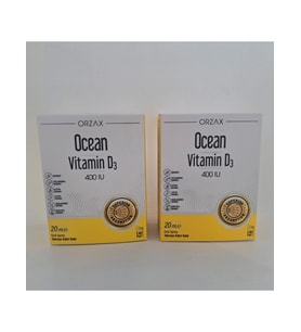 Ocean Vitamin D3 400 Iu Oral Sprey 20 Ml D Vitaminim Eksik kalmasın 2'li Kofre- KOFRE