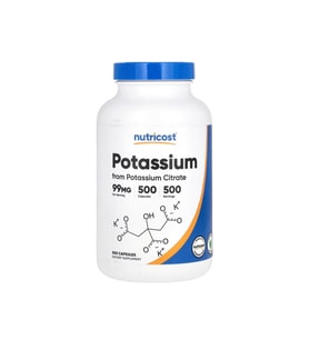 Nutricost Potas sitrate 99 Mg 500 Kapsül