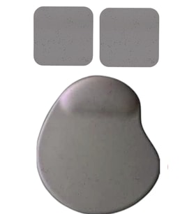 Oval Füme Kum Desen Bilek Destekli Mouse Pad + 2 Adet Kupa Fincan Bardak Altlığı Altlık Set