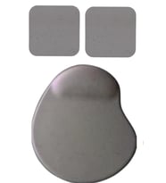 Oval Füme Kum Desen Bilek Destekli Mouse Pad + 2 Adet Kupa Fincan Bardak Altlığı Altlık Set