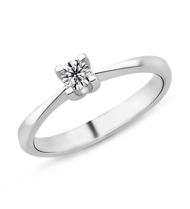0.25 Karat F Renk Tektaş Pırlanta Yüzük PR499 (Çok Renkli)