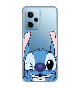 Redmi Note 12 Pro 5G Uyumlu We Love Stitch Desenli Şeffaf Telefon Kılıfı