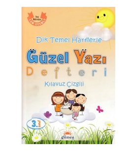 3.Sınıf Dik Temel Harflerle Güzel Yazı Defteri Kılavuz Çizgili