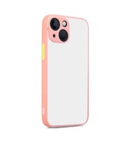 Uyumlu Model Apple iPhone 13 Mini Kılıf Kamera Korumalı Mat Kapak (Pembe)