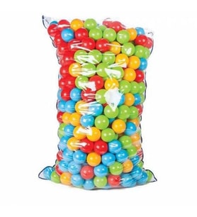 100 Adet 6 Cm Oyun Topu Top Havuzu Topu Su Topu Plastik Top Havuz Topu (Karışık)