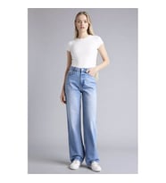 Defacto Straight Fit indigo Kadın Jean Pantolon G3542AX/NM85